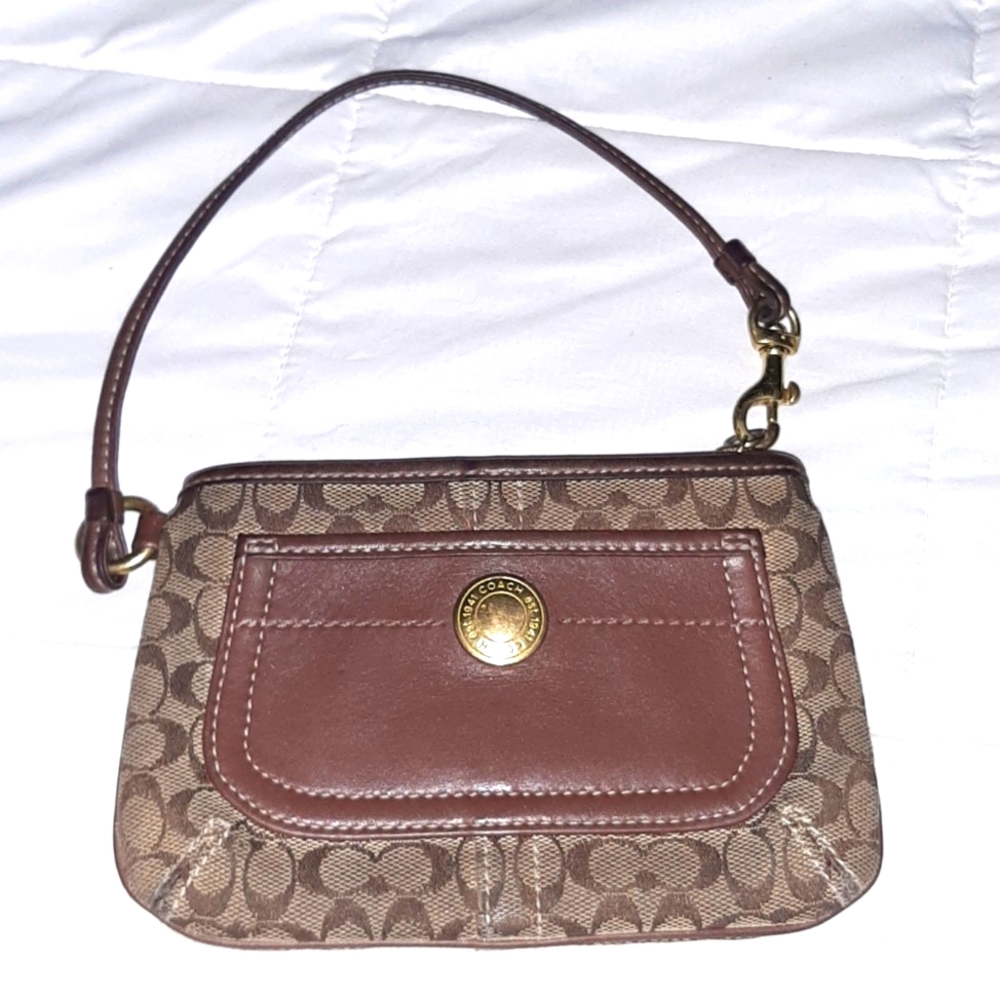 Coach Signature Wristlet